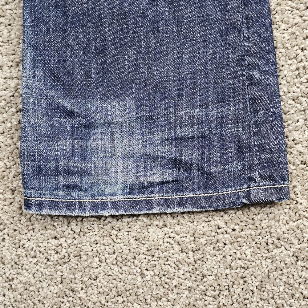 BKE Stella Jeans Womens 28 (31.5x33) Bootcut Low Rise Distressed Denim Faded - Picture 7 of 10